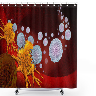 Personality  Cancer Vaccine Therapy Shower Curtains
