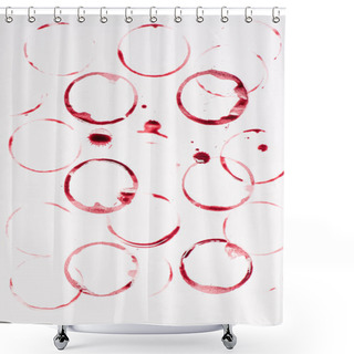 Personality  Red Wine Stains And Drops Shower Curtains