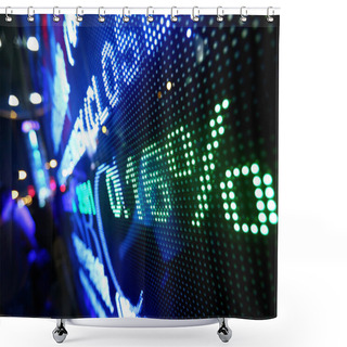 Personality  Stock Market Pricing Abstract Shower Curtains