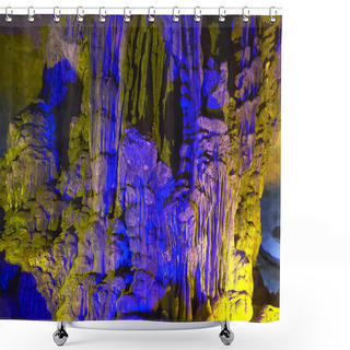 Personality  Shot Of Stalactites In Sung Sot Cave At Halong Bay Shower Curtains
