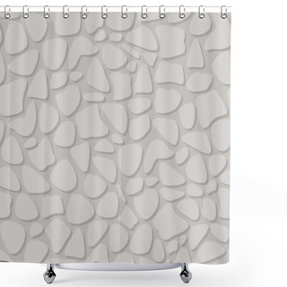 Personality  Stone Wall Geometric Seamless Pattern Shower Curtains