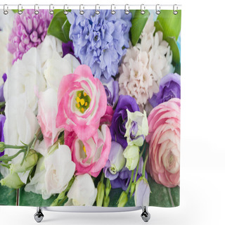 Personality  Variety Of Spring Flowers Shower Curtains