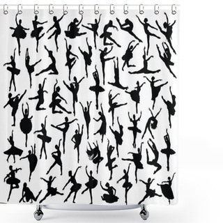 Personality  Ballerinas Shower Curtains