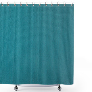 Personality  Close Up View Of Turquoise Fabric Texture  Shower Curtains