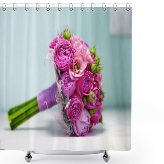 Personality  Still Life With A Bouquet Of Peonies Shower Curtains