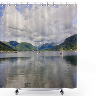Personality  Sailboats On The River Clyde In Greenock, Scotland Shower Curtains