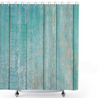 Personality  Shabby Mint Wood Background Shower Curtains
