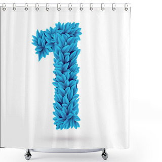 Personality  One 1 Number. Shower Curtains
