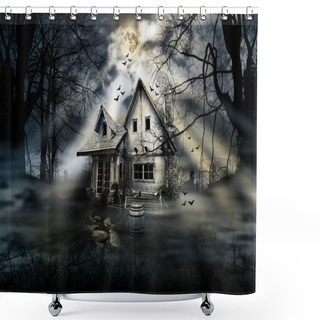 Personality  Scarry House Shower Curtains