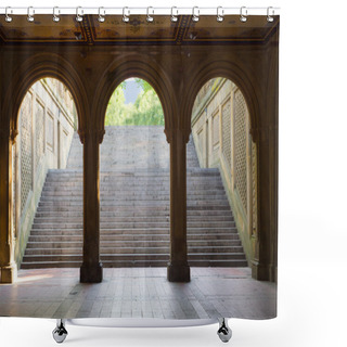 Personality  Bethesda Terrace Arches, Central Park, New York Shower Curtains