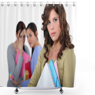 Personality  Girl Being Bullied Shower Curtains