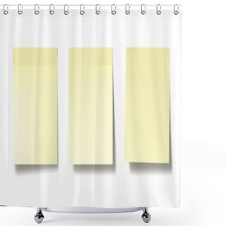 Personality  Sticky Notes Shower Curtains