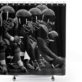 Personality  American Football Shower Curtains