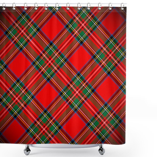 Personality  Tartan Vector Background Shower Curtains