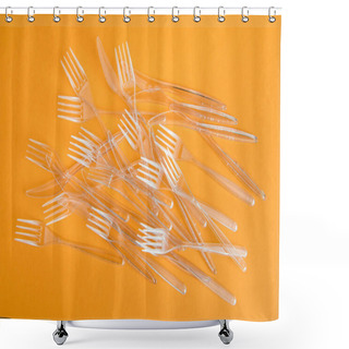 Personality  Various Plastic Cutlery Shower Curtains