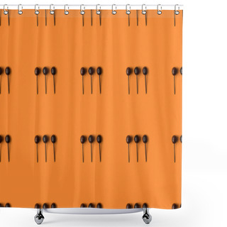 Personality  Black Halloween Lollipops Shower Curtains