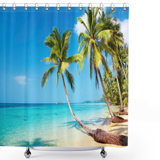 Personality  Tropical Beach Shower Curtains