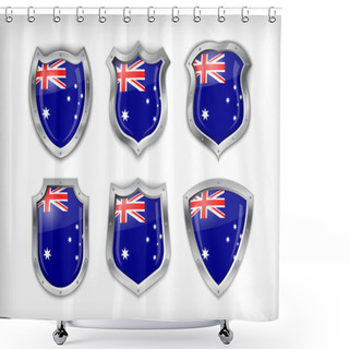 Personality  The UK Flag On The Shield Shower Curtains