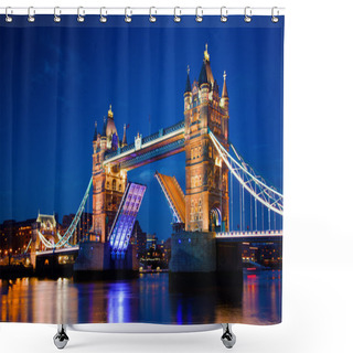 Personality  Tower Bridge In London, The UK At Night Shower Curtains