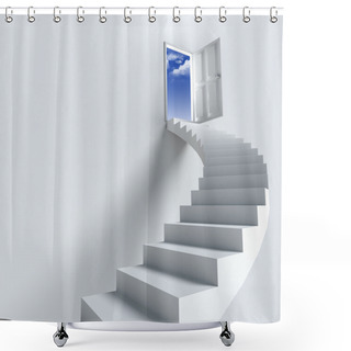 Personality  Stairway Or Opportunity For Success Shower Curtains