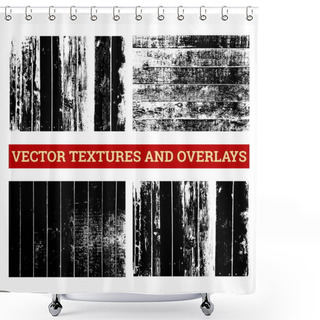 Personality  Abstract Halftone Vector Illustration. Grunge Textures And Overlays For Background And Design. Shower Curtains