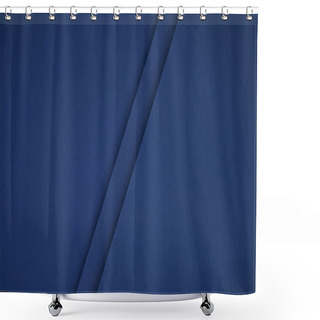 Personality  Dark Blue Geometric Paper Background   Shower Curtains