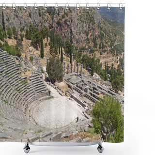Personality  Ancient Delphi In Greece Shower Curtains