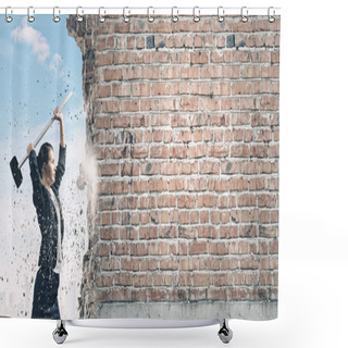 Personality  Overcoming Challenges Shower Curtains