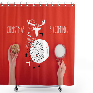 Personality  Christmas Is Coming Shower Curtains