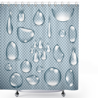 Personality  Water Drops Vector Background Shower Curtains