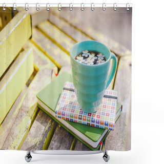 Personality  Cup Of Tea And Books  Shower Curtains