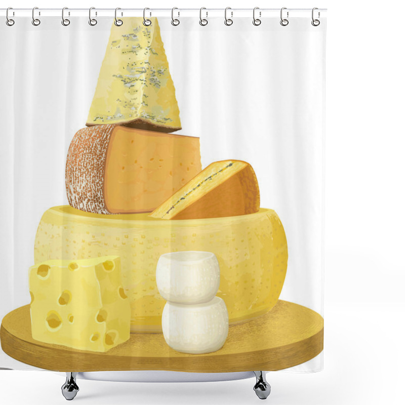 Personality  Cheese shower curtains