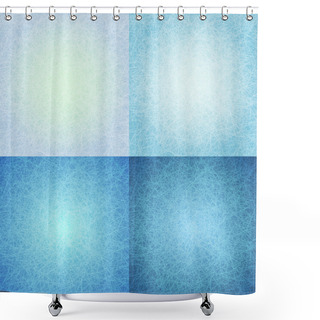 Personality  Abstract Blue Scratched Background Shower Curtains