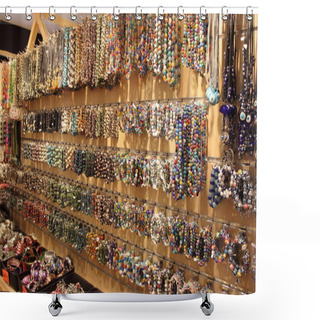 Personality  Colorful Beads Shower Curtains