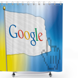 Personality  Google Flag Shower Curtains