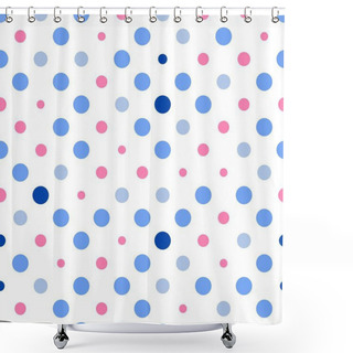 Personality  Colorful Polka Dots Shower Curtains
