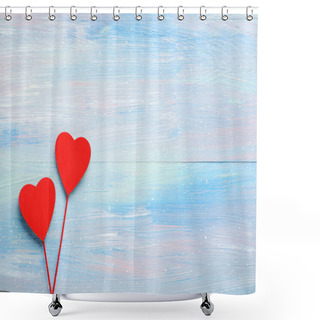 Personality  Colorful Love Hearts  Shower Curtains