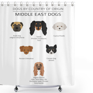Personality  Dogs By Country Of Origin. Near East Dog Breeds, Persian Dogs. I Shower Curtains