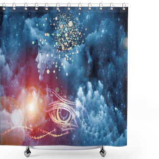 Personality  Emergence Of The Mind Shower Curtains