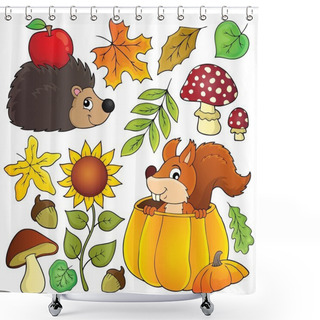 Personality  Autumn Nature Theme Set 1 Shower Curtains