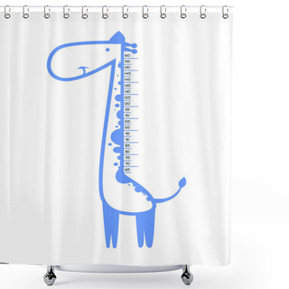 Personality  Funny Giraffe Shower Curtains