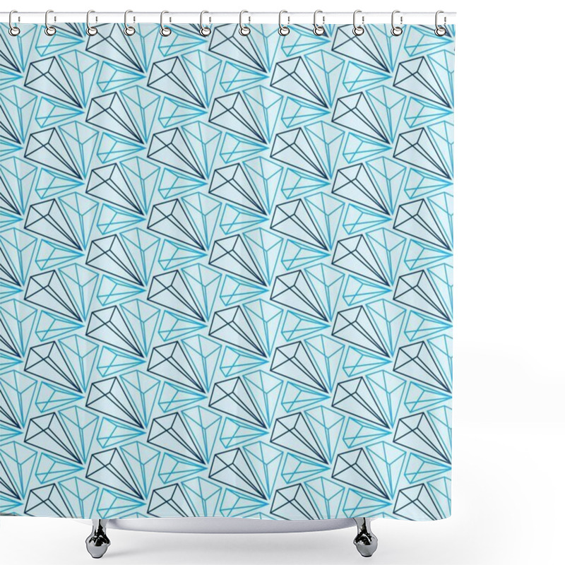 Personality  Abstract Geometric Pattern Background, Stylish Vector Illustration Shower Curtains