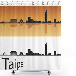 Personality  Taipei Skyline Shower Curtains