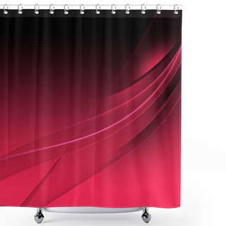 Personality  Abstract Background Waves. Black And Magenta Pink Abstract Background For Wallpaper Or Business Card Shower Curtains
