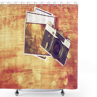 Personality  Vintage Old Camera Shower Curtains