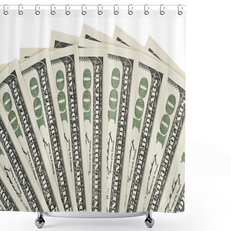 Personality  One Hundred Dollar Background Shower Curtains