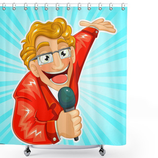 Personality  TV Host Shower Curtains