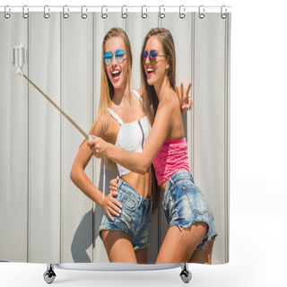Personality  Making Selfie Shower Curtains