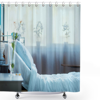 Personality  Empty Bed In Hospital Shower Curtains
