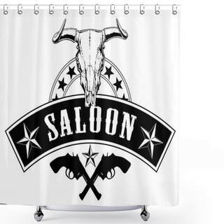 Personality  Western Saloon Design Shower Curtains